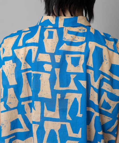 Munich(ミューニック)の「【DEVEAUX】コットンプリントバルーンシャツ(シャツ/ブラウス・レディース・ブラック/ブラウン/ブルー・FREE)」の10枚目の写真