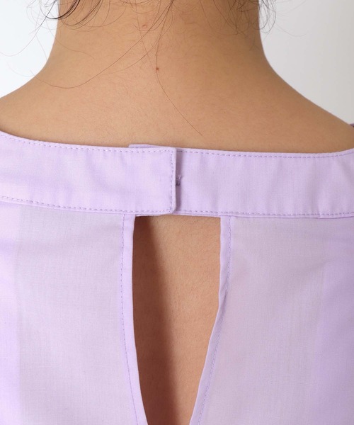 Three Four Time(スリーフォータイム)の「ギャザースリーブブラウス(シャツ/ブラウス・レディース・オフホワイト/ピンク・FREE)」の20枚目の写真