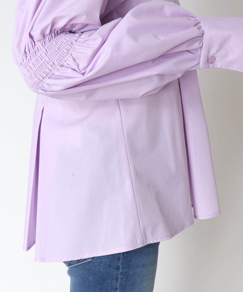 Three Four Time(スリーフォータイム)の「ギャザースリーブブラウス(シャツ/ブラウス・レディース・オフホワイト/ピンク・FREE)」の22枚目の写真