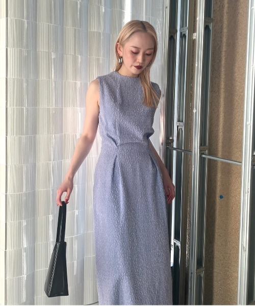 Ameri（アメリ）の「ORIGINAL PUNCHING CHINO DRESS（ワンピース・レディース・ブルー/ブラック/アイボリー・MEDIUM/SMALL）」の20枚目の写真