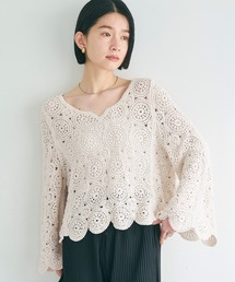 coca（coca） | フレアスリーブ クロシェトップス(その他トップス)