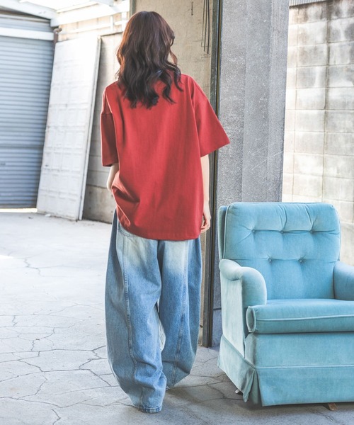 PBLIM(ページボーイリム)の「《UNISEX》メッセージロゴTシャツ(Tシャツ/カットソー・レディース・ネイビー/アイボリー/ミント/レンガ・MEDIUM/LARGE)」の14枚目の写真