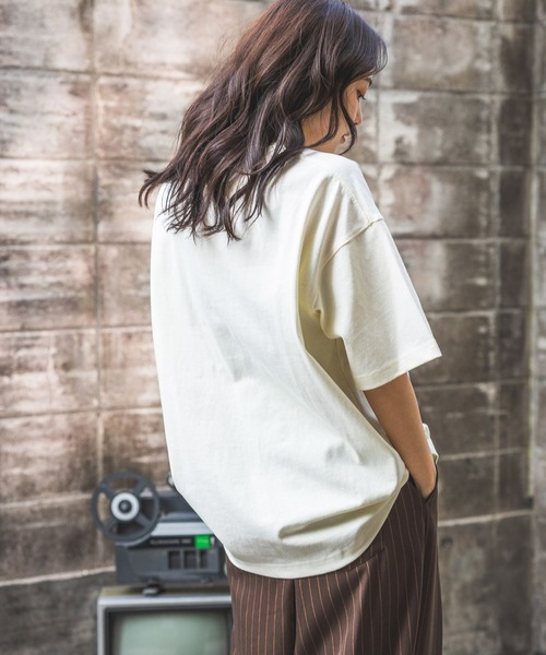 PBLIM(ページボーイリム)の「《UNISEX》メッセージロゴTシャツ(Tシャツ/カットソー・レディース・ネイビー/アイボリー/ミント/レンガ・MEDIUM/LARGE)」の18枚目の写真