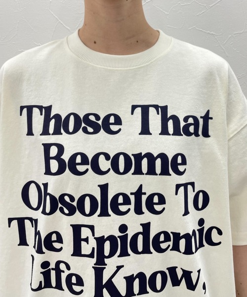 PBLIM(ページボーイリム)の「《UNISEX》メッセージロゴTシャツ(Tシャツ/カットソー・レディース・ネイビー/アイボリー/ミント/レンガ・MEDIUM/LARGE)」の8枚目の写真