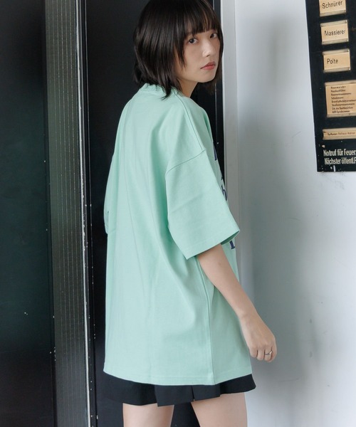 PBLIM(ページボーイリム)の「《UNISEX》メッセージロゴTシャツ(Tシャツ/カットソー・レディース・ネイビー/アイボリー/ミント/レンガ・MEDIUM/LARGE)」の22枚目の写真