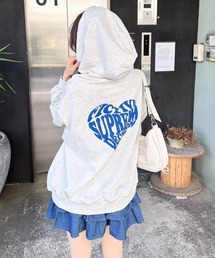 Backハートロゴパーカー