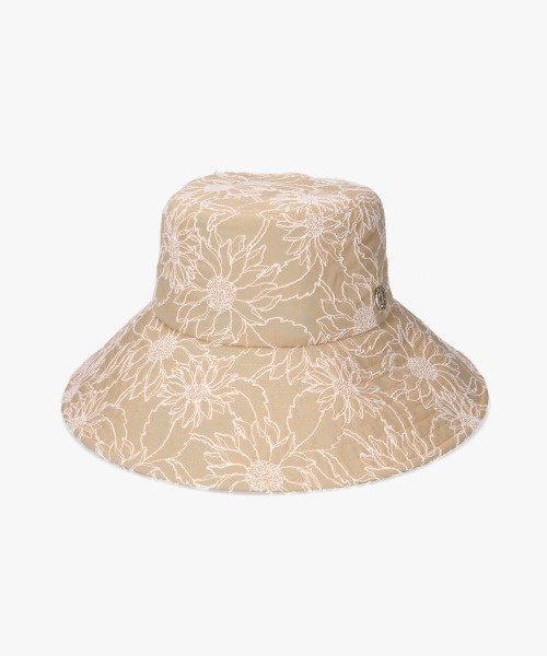 Chapeau d' O(シャポードオー)の「Chapeau d' O Flower EMB Capeline / シャポードオー(ハット・レディース・オレンジ/ベージュ/ブラウン・M/57.5cm)」の12枚目の写真