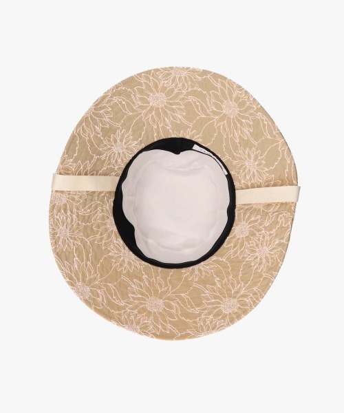 Chapeau d' O(シャポードオー)の「Chapeau d' O Flower EMB Capeline / シャポードオー(ハット・レディース・オレンジ/ベージュ/ブラウン・M/57.5cm)」の15枚目の写真