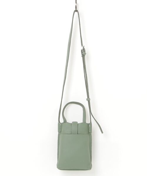 Beau're(ヴュレ)の「【BEAURE/ビュレ】カウレザー ベルト デザイン ワンマイル BAG(ショルダーバッグ・レディース・グレー/ブラック/オリーブ/イエロー・FREE)」の9枚目の写真