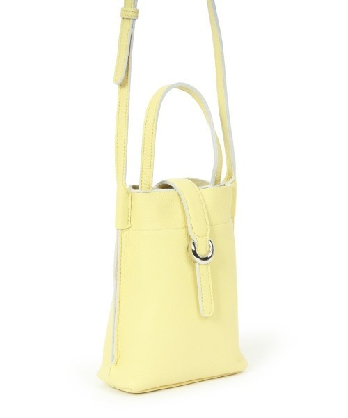 Beau're(ヴュレ)の「【BEAURE/ビュレ】カウレザー ベルト デザイン ワンマイル BAG(ショルダーバッグ・レディース・グレー/ブラック/オリーブ/イエロー・FREE)」の18枚目の写真