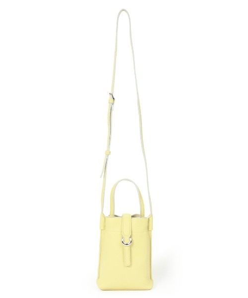Beau're(ヴュレ)の「【BEAURE/ビュレ】カウレザー ベルト デザイン ワンマイル BAG(ショルダーバッグ・レディース・グレー/ブラック/オリーブ/イエロー・FREE)」の22枚目の写真