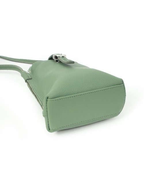 Beau're(ヴュレ)の「【BEAURE/ビュレ】カウレザー ベルト デザイン ワンマイル BAG(ショルダーバッグ・レディース・グレー/ブラック/オリーブ/イエロー・FREE)」の5枚目の写真