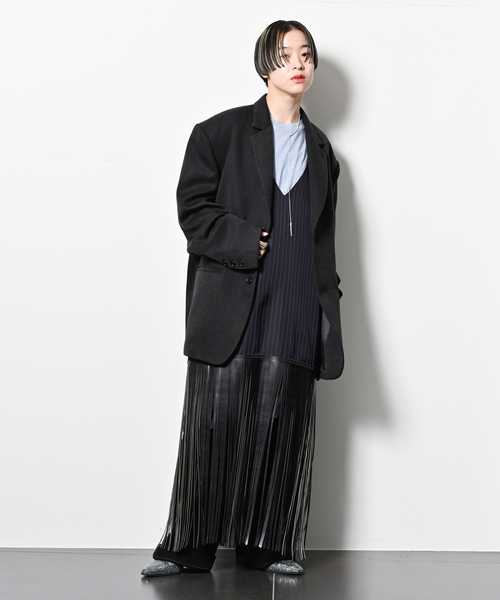 PONTI(ポンティ)の「PONTI 別注 FRINGE DRESS PO2P020:ワンピース(ワンピース・レディース・ネイビー・SMALL/X-SMALL)」の4枚目の写真