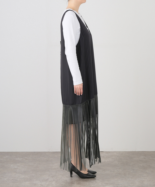 PONTI(ポンティ)の「PONTI 別注 FRINGE DRESS PO2P020:ワンピース(ワンピース・レディース・ネイビー・SMALL/X-SMALL)」の10枚目の写真