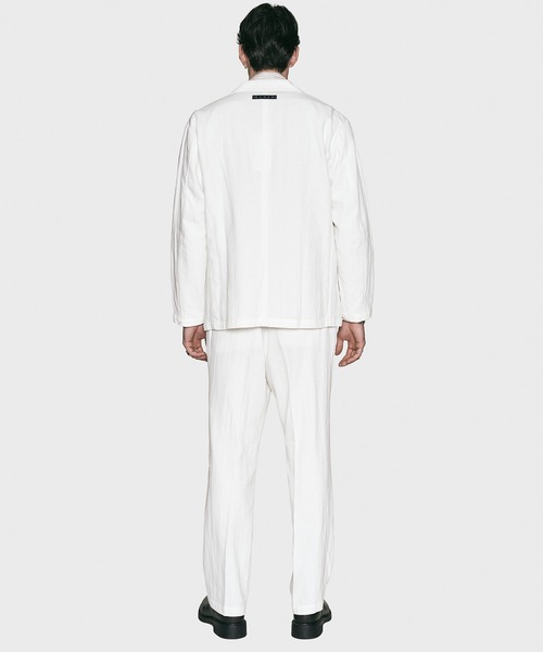 CRIMIE(クライミー)の「JAX 2B BLAZER HEMP COTTON(テーラードジャケット・メンズ・ホワイト/ブラック・XXL/XL/L/M/S)」の9枚目の写真