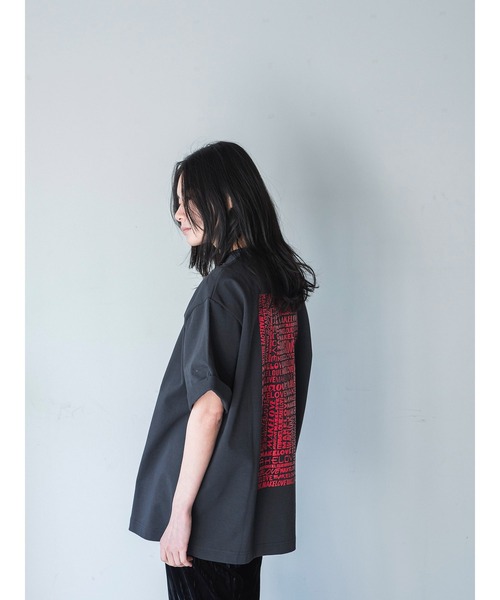 k3&co.(ケイスリーアンドコー)の「【MAKE LOVE】PRINT TEE/Charcoal Body(Tシャツ/カットソー・レディース・ホワイト・ONE SIZE)」の4枚目の写真