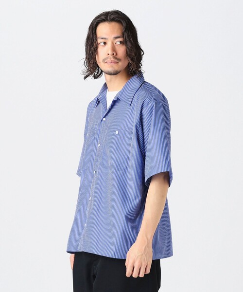 UNIVERSAL OVERALL（ユニバーサルオーバーオール）の「【別注】UNIVERSAL OVERALL / Work Shirt（シャツ/ブラウス・メンズ・ホワイト/ブルー・SMALL/MEDIUM/LARGE/X-LARGE）」の16枚目の写真