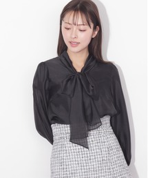 【新品タグ付き】JILL STUART ジルスチュアート　ブラウス　黒×白　S 楽天市場】【SALE／55%OFF】ベスト付きチュニック丈ブラウス