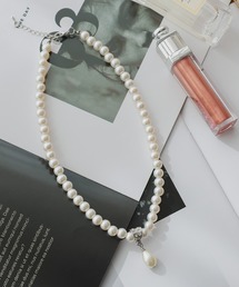 Retica（レティカ）の「[CLOSED] 結婚式アクセサリー ホワイト パール ネックレス パーティー 入学式 入園式（ネックレス）」