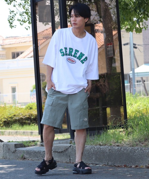 Bling Leads(ブリングリーズ)の「【RS】【Bling leads】ワッペンオーバーサイズTシャツ(Tシャツ/カットソー・メンズ・ホワイト系2/ダークグリーン/ブルー系2・LARGE/MEDIUM)」の4枚目の写真