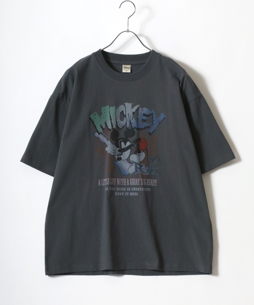 Disney(ディズニー)の「Disney/ディズニー ミッキーマウス オーバーサイズ ピグメント風 ヴィンテージ フロント バックプリント半袖Tシャツ レディース メンズ(Tシャツ/カットソー・レディース・ブラック系その他2/ブラック系その他/ブラック系その他3/ブラック系その他5/ブラック系その他4/ブラック系その他6・M/L/LL)」の12枚目の写真