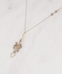 SHOO・LA・RUE | ガラス房変形フープネックレス(ネックレス)