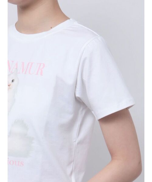 CALNAMUR(カルナムール)の「キャットTシャツ(Tシャツ/カットソー・レディース・ホワイト/イエロー/ピンク・FREE)」の12枚目の写真