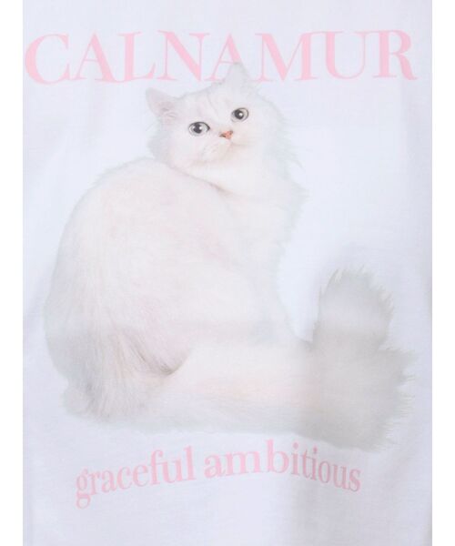 CALNAMUR(カルナムール)の「キャットTシャツ(Tシャツ/カットソー・レディース・ホワイト/イエロー/ピンク・FREE)」の19枚目の写真