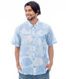 BILLABONG メンズ ELEMENTS WOVEN SHIRT SS 半袖シャツ 【2025年春夏モデル】ビラボン総柄半袖シャツ