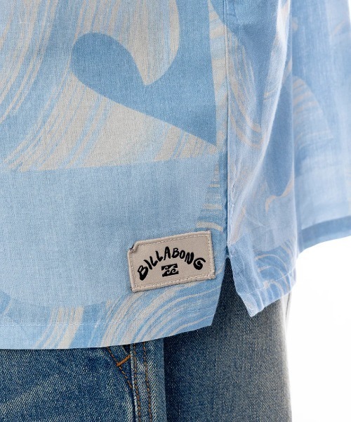 BILLABONG（ビラボン）の「BILLABONG メンズ ELEMENTS WOVEN SHIRT SS 半袖シャツ 【2025年春夏モデル】ビラボン総柄半袖シャツ（シャツ/ブラウス・メンズ・ブルー系その他・X-LARGE/LARGE/MEDIUM）」の3枚目の写真