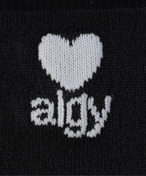 algy(アルジー)の「ハートロゴシアークルーソックス(ソックス/靴下・キッズ・オフホワイト/ブラック/イエロー・21/24)」の10枚目の写真