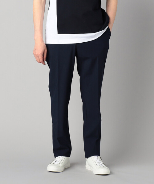 COMME CA MEN（コムサメン）の「【セットアップ対応】福井編み ナイロントリコットジャージー テーパードパンツ（スラックス・メンズ・ネイビー/チャコールグレー・M/L/S/XL）」の19枚目の写真