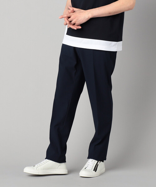 COMME CA MEN（コムサメン）の「【セットアップ対応】福井編み ナイロントリコットジャージー テーパードパンツ（スラックス・メンズ・ネイビー/チャコールグレー・M/L/S/XL）」の18枚目の写真
