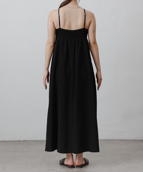 COLONY 2139（コロニートゥーワンスリーナイン）の「ドレープブロードフレアキャミワンピース（ワンピース・レディース・ブラック・FREE）」の8枚目の写真