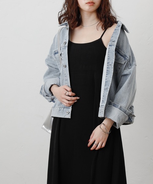 COLONY 2139（コロニートゥーワンスリーナイン）の「ドレープブロードフレアキャミワンピース（ワンピース・レディース・ブラック・FREE）」の2枚目の写真