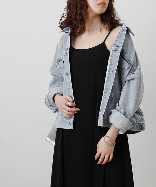 COLONY 2139（コロニートゥーワンスリーナイン）の「ドレープブロードフレアキャミワンピース（ワンピース・レディース・ブラック・FREE）」の15枚目の写真