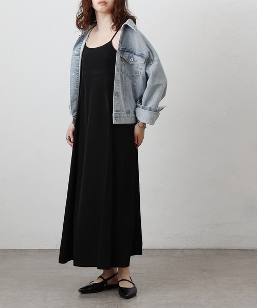 COLONY 2139（コロニートゥーワンスリーナイン）の「ドレープブロードフレアキャミワンピース（ワンピース・レディース・ブラック・FREE）」の14枚目の写真