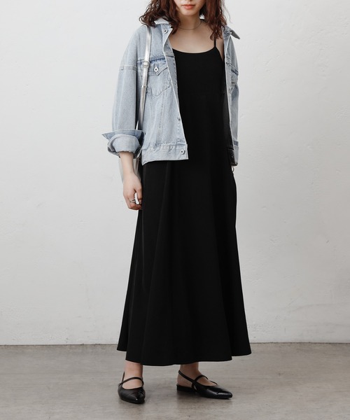 COLONY 2139（コロニートゥーワンスリーナイン）の「ドレープブロードフレアキャミワンピース（ワンピース・レディース・ブラック・FREE）」の11枚目の写真