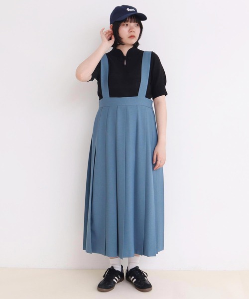 I am I in fact...（アイアムアイインファクト）の「COTTON NYLON 華釦 半袖プルオーバー（ニット/セーター・レディース・サックスブルー/ブラック/ピンク/ベージュ・FREE）」の18枚目の写真