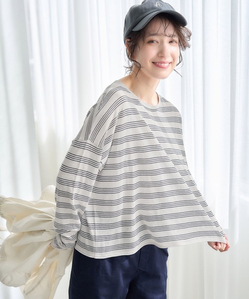 studio CLIP（スタディオクリップ）の「《days》16ゲージアソートプルオーバー（Tシャツ/カットソー・レディース・その他1/その他2/その他3/ブラック・FREE）」の3枚目の写真