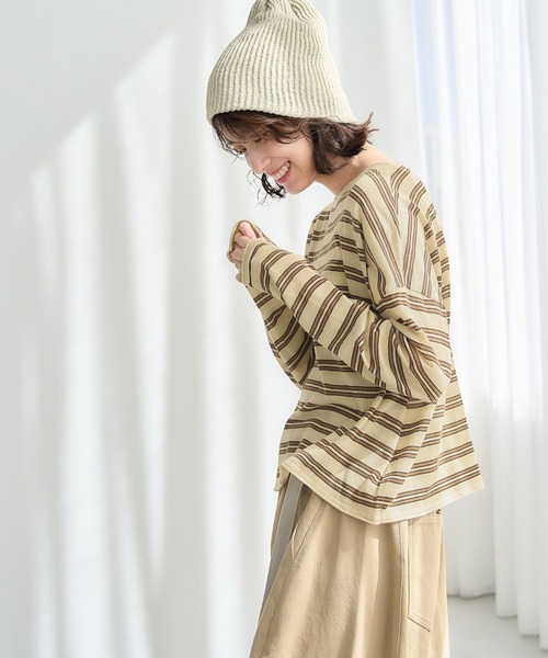 studio CLIP（スタディオクリップ）の「《days》16ゲージアソートプルオーバー（Tシャツ/カットソー・レディース・その他1/その他2/その他3/ブラック・FREE）」の4枚目の写真