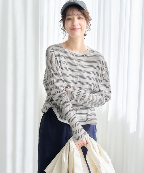 studio CLIP（スタディオクリップ）の「《days》16ゲージアソートプルオーバー（Tシャツ/カットソー・レディース・その他1/その他2/その他3/ブラック・FREE）」の22枚目の写真