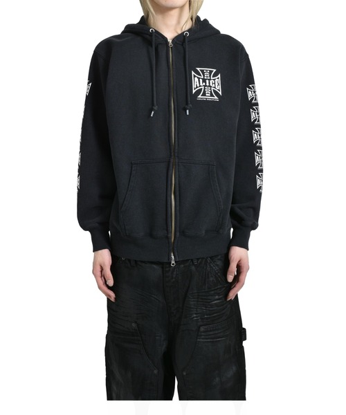 DESTROYED CHOPPER FULL ZIP HOODIE（パーカー）｜ALICE