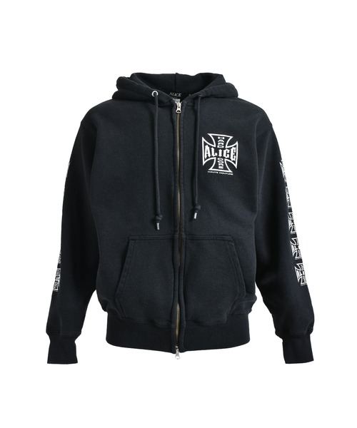 DESTROYED CHOPPER FULL ZIP HOODIE（パーカー）｜ALICE