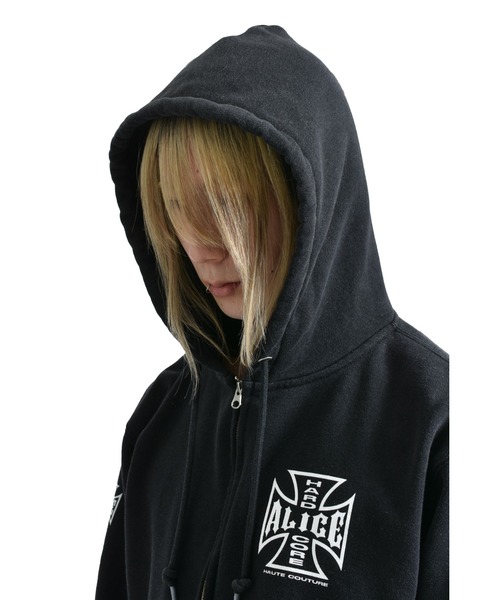 DESTROYED CHOPPER FULL ZIP HOODIE（パーカー）｜ALICE