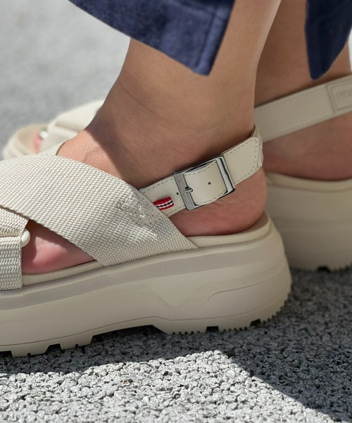 セール】【HUNTER】 U CITY REBEL WEBBING CROSS-OVER SANDAL