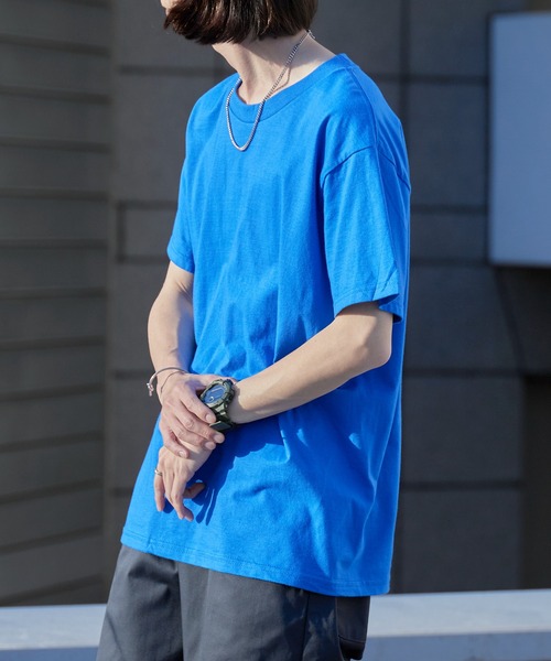 GILDAN(ギルダン)の「GILDAN/ギルダン 5.3oz プレミアムコットン 半袖無地Tシャツ 2026年春夏(Tシャツ/カットソー・メンズ・ネイビー/ダークグレー/オレンジ/イエロー/オレンジ系1/チャコール/ロイヤルブルー/サンドグレー/モスグリーン/ライトグリーン/レッド/ライトグレー/ホワイト/アーミー/ブラック/ライトブルー/ライトブラウン・M/S/XL/L)」の13枚目の写真