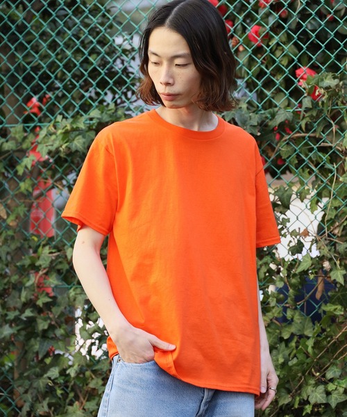 GILDAN(ギルダン)の「GILDAN/ギルダン 5.3oz プレミアムコットン 半袖無地Tシャツ 2026年春夏(Tシャツ/カットソー・メンズ・ネイビー/ダークグレー/オレンジ/イエロー/オレンジ系1/チャコール/ロイヤルブルー/サンドグレー/モスグリーン/ライトグリーン/レッド/ライトグレー/ホワイト/アーミー/ブラック/ライトブルー/ライトブラウン・M/S/XL/L)」の16枚目の写真