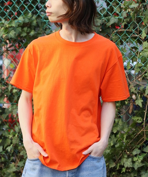 GILDAN(ギルダン)の「GILDAN/ギルダン 5.3oz プレミアムコットン 半袖無地Tシャツ 2026年春夏(Tシャツ/カットソー・メンズ・ネイビー/ダークグレー/オレンジ/イエロー/オレンジ系1/チャコール/ロイヤルブルー/サンドグレー/モスグリーン/ライトグリーン/レッド/ライトグレー/ホワイト/アーミー/ブラック/ライトブルー/ライトブラウン・M/S/XL/L)」の19枚目の写真