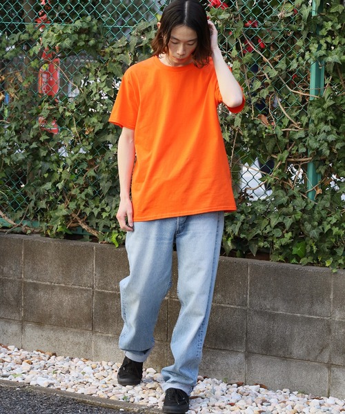 GILDAN(ギルダン)の「GILDAN/ギルダン 5.3oz プレミアムコットン 半袖無地Tシャツ 2026年春夏(Tシャツ/カットソー・メンズ・ネイビー/ダークグレー/オレンジ/イエロー/オレンジ系1/チャコール/ロイヤルブルー/サンドグレー/モスグリーン/ライトグリーン/レッド/ライトグレー/ホワイト/アーミー/ブラック/ライトブルー/ライトブラウン・M/S/XL/L)」の21枚目の写真